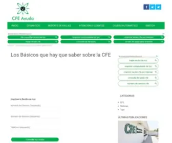 Cferecibos.com.mx(Consulta tu Recibo CFE) Screenshot