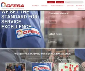 Cfesa.com(Commercial Food Equipment Service Association) Screenshot