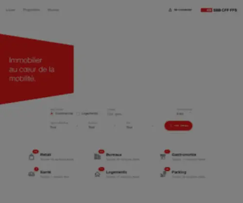 CFF-Immobilier.ch(CFF Immobilier) Screenshot