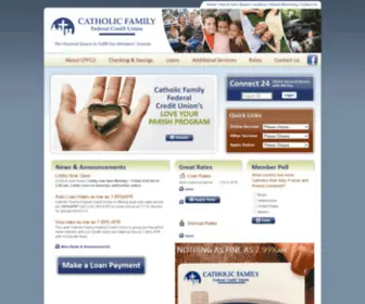 CFfcu.com(Catholic Family Federal Credit Union) Screenshot