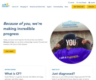 CFF.org(Cystic Fibrosis Foundation) Screenshot