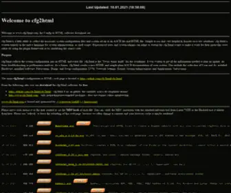 CFG2HTML.com(Config To HTML Collector (external mirror for compiled binaries) by ROSE SWE) Screenshot