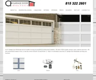 Cfgaragedoorwholesale.com(CF Garage Door Wholesale) Screenshot