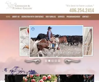 CFgbillings.com(Cremation Funeral Gallery) Screenshot