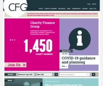 CFG.org.uk(Charity Finance Group) Screenshot