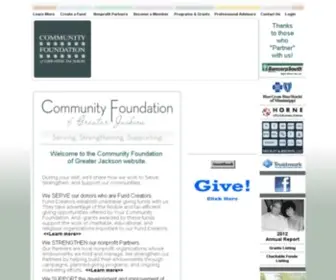 CFgreaterjackson.org(Community Foundation) Screenshot