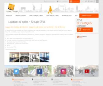 Cfilc.fr(CFILC Ecole de Langues) Screenshot