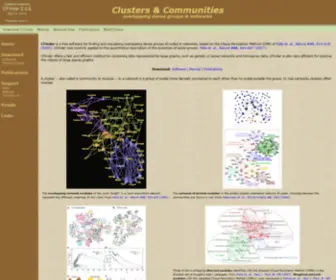 Cfinder.org(Overlapping clusters/communities in networks) Screenshot