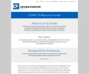 Cfins.com(Crum & Forster) Screenshot