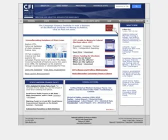Cfinst.org(The Campaign Finance Institute) Screenshot