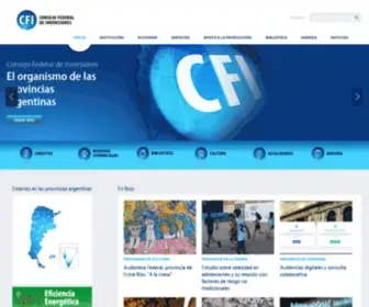 Cfi.org.ar(CONSEJO FEDERAL DE INVERSIONES) Screenshot