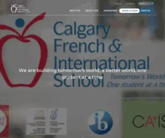 Cfis.com(Calgary French & International School) Screenshot
