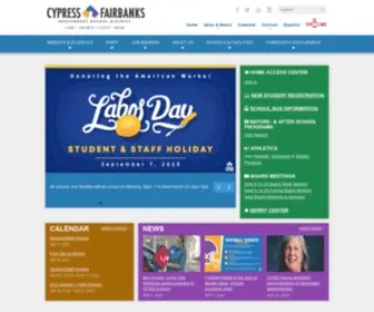 Cfisd.net(Cypress-Fairbanks Independent School District) Screenshot