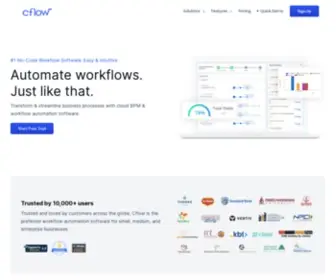 Cflowapps.com(Workflow Automation Software & Business Process Management) Screenshot