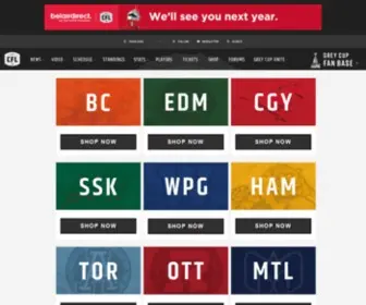 CFLshop.ca(Shop For CFL Merchandise) Screenshot