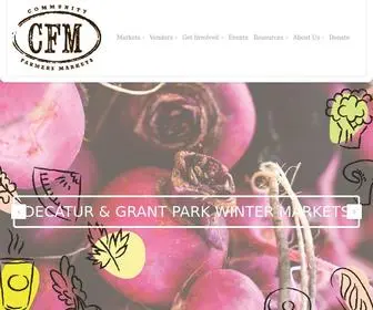 Cfmatl.org(Community Farmers Markets) Screenshot