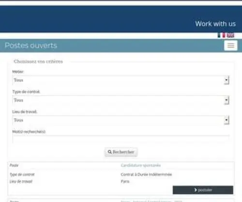 CFmcareers.fr(CFM E) Screenshot