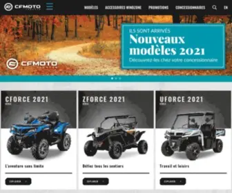Cfmoto.ca(ATV and Side by Side CFMOTO Canada) Screenshot