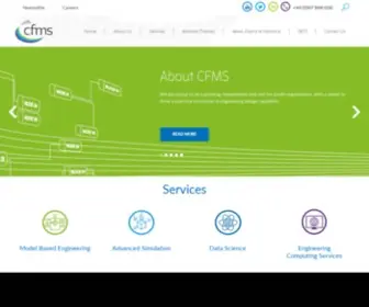 CFMS.org.uk(The Centre for Modelling & Simulation) Screenshot
