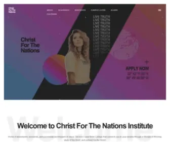 Cfni.org(Our goal at christ for the nations institute) Screenshot