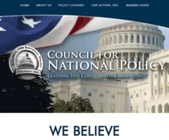 CFNP.org(Council for National Policy) Screenshot