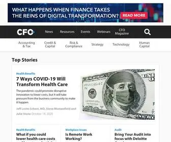 Cfo.com(News for CFOs) Screenshot