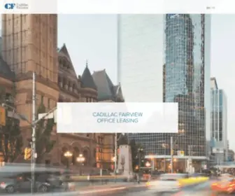 Cfoffice.ca(Cadillac Fairview) Screenshot