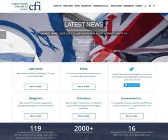 Cfoi.co.uk(Conservative Friends of Israel) Screenshot