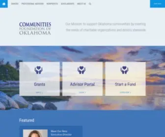 Cfok.org(Communities Foundation of Oklahoma) Screenshot