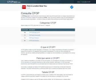 Cfopapp.com(Consulta cfop) Screenshot