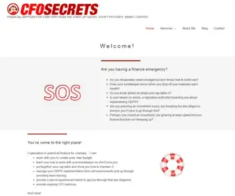 Cfosecrets.com(FINANCIAL MATTERS FOR STARTUPS FROM THE START) Screenshot