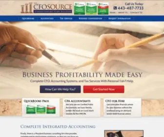 Cfosource.net(Maryland Accountant) Screenshot