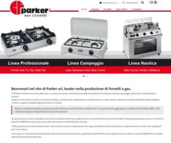 Cfparker.com(Produzione e Vendita di Fornelli a Gas) Screenshot