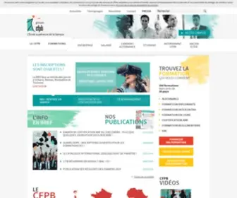 CFPB.fr(L'Ecole supérieure de la banque) Screenshot