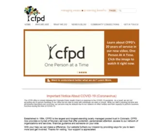 CFPDtrust.org(Colorado Fund for People with Disabilities) Screenshot