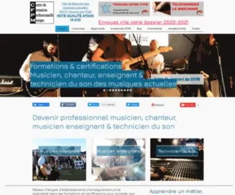 CFPMfrance.com(Certification pro pour musiciens et techniciens du son) Screenshot