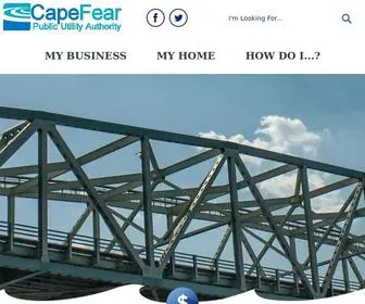 Cfpua.org(Cape Fear Public Utility Authority Official Site) Screenshot