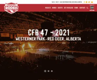CFrreddeer.ca(Canadian Finals Rodeo) Screenshot