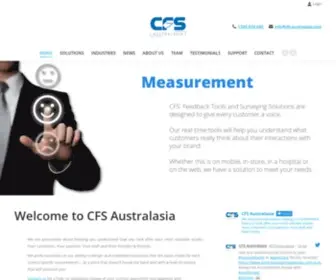 CFS-Australasia.com(Customer FEEDBACK Systems) Screenshot