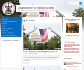 Cfsi.org(Congressional Fire Services Institute) Screenshot