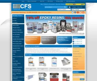 CFsnet.co.uk(CFS Fibreglass Supplies) Screenshot