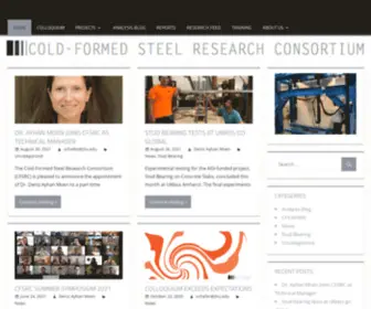 CFSRC.org(Cold-Formed Steel Research Consortium) Screenshot