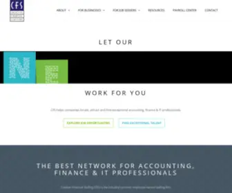 CFstaffing.com(Creative Financial Staffing (CFS)) Screenshot