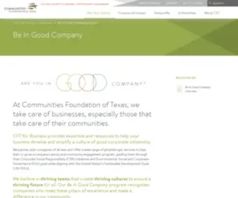 CFT4B.org(Communities Foundation of Texas) Screenshot