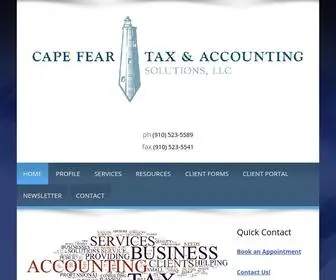 Cftaxacctg.com(Cape Fear Tax & Accounting Solutions) Screenshot