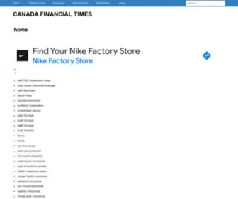 Cftimes.com(Canada Financial and Business) Screenshot