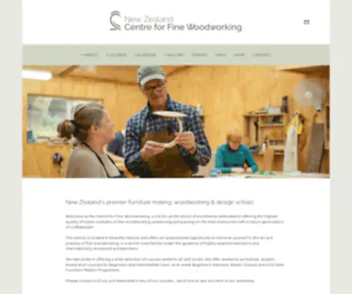CFW.co.nz(The Centre for Fine Woodworking) Screenshot