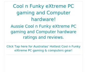 CFX.com.au(Cool n Funky eXtreme PC gaming and Computer hardware) Screenshot