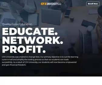 Cfxuniversity.com(CFX University) Screenshot