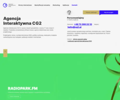 CG2.pl(Rozpocznij współpracę z Agencją interaktywną CG2) Screenshot